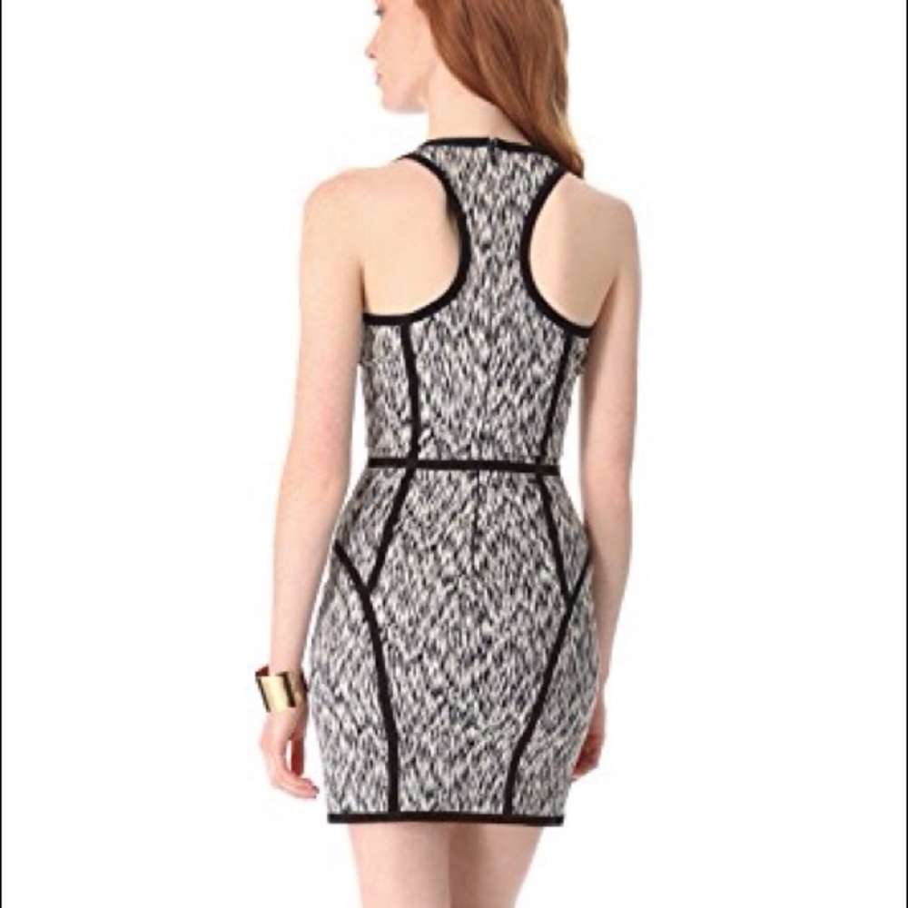 'Palms' Stretch Sheath Dress SMALL - Picture 3 of 4